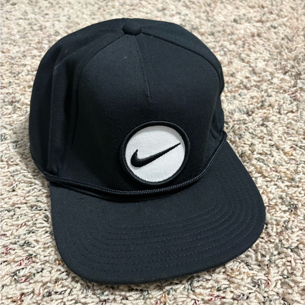 Nike Unisex Black Retro Pro Performance Snapback Hat Size S/M